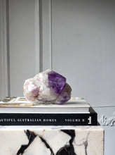 將圖片載入圖庫檢視器 Elestial Amethyst Half Raw Half Polished Cluster - 1.32kg #16
