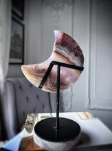 Load image into Gallery viewer, Amethyst &amp; Agate Moon on Metal Stand - 1.18kg #1
