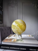 Load image into Gallery viewer, Large Lemon Citrine Quartz Sphere - 2.36kg #99
