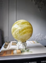 Load image into Gallery viewer, Large Lemon Citrine Quartz Sphere - 2.36kg #99
