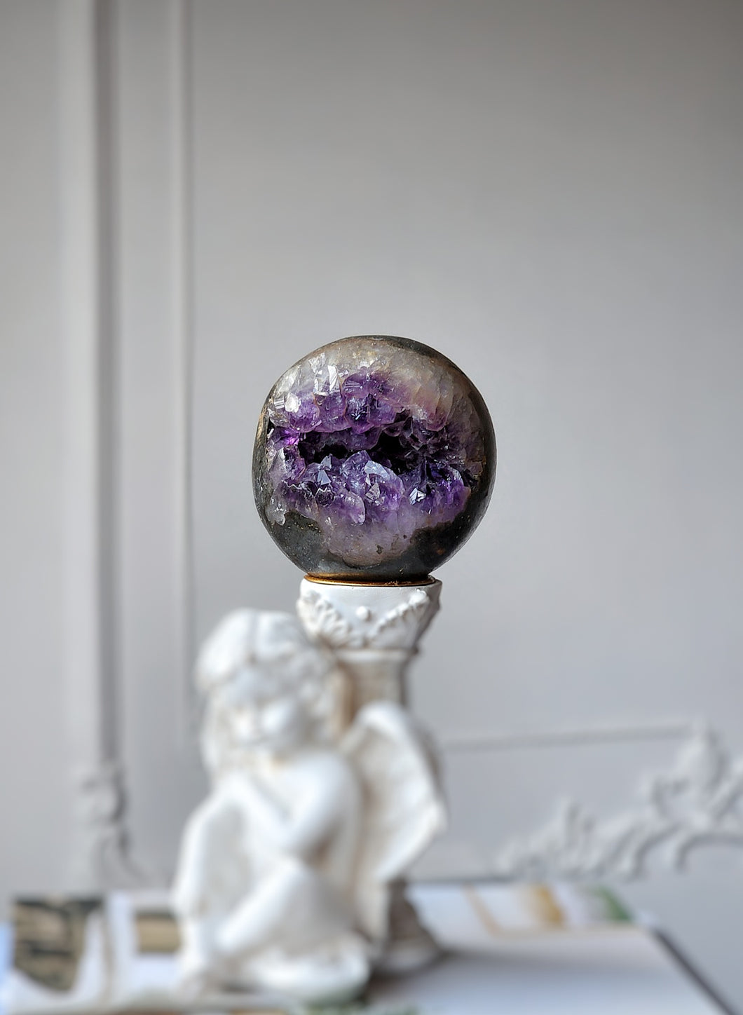 Amethyst Geode / Cave Sphere - 916g  #43