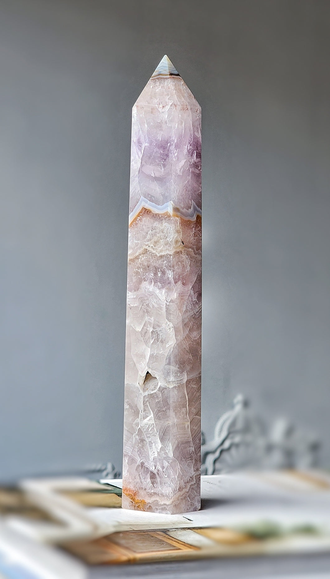 Large Amethyst Agate Tower - 734g #51