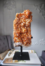 Cargar imagen en el visor de la galería, Citrine Cluster on Metal Stand - 3.8kg #41 (High Quality)
