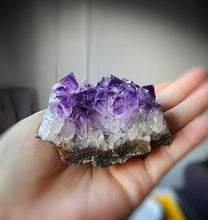 將圖片載入圖庫檢視器 Small Amethyst Cluster with Phantom Inclusion - 164g #V7
