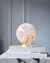 Load image into Gallery viewer, Large White Quartz Sphere x Golden Healer Inclusion - 3.15kg
