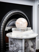 Load image into Gallery viewer, Large White Quartz Sphere x Golden Healer Inclusion - 3.15kg
