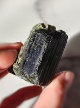 Load image into Gallery viewer, Green Tourmaline Cluster / Raw Stone - 130g #24
