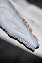 Load image into Gallery viewer, Large Blue Agate x Pink Amethyst Slab - Thick 3.75kg #33
