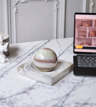 Load image into Gallery viewer, Marble Sphere Holder / Jewellery Tray #144
