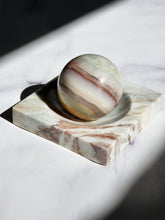 Load image into Gallery viewer, Marble Sphere Holder / Jewellery Tray #145
