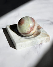 Load image into Gallery viewer, Marble Sphere Holder / Jewellery Tray #145
