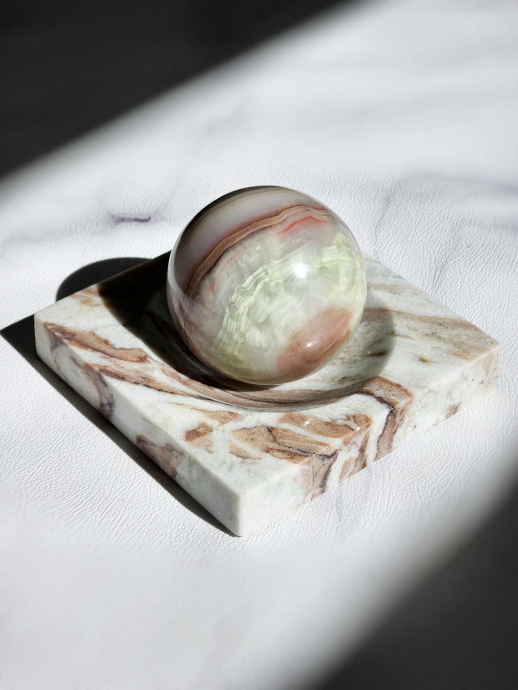 Marble Sphere Holder / Jewellery Tray #146