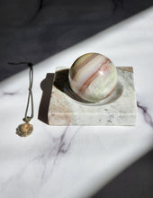 Load image into Gallery viewer, Marble Sphere Holder / Jewellery Tray #148
