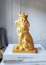 Load image into Gallery viewer, Large Lion Stand / Sphere Holder - Gold
