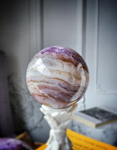 Load image into Gallery viewer, Amethyst &amp; Agate Sphere - 1.21kg #23
