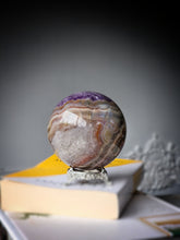 Load image into Gallery viewer, Amethyst &amp; Agate Sphere - 1.07kg #66
