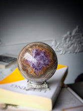 將圖片載入圖庫檢視器 Amethyst &amp; Agate Sphere - 1.07kg #66
