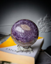 Load image into Gallery viewer, Amethyst &amp; Agate Sphere - 1.07kg #66
