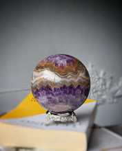 Load image into Gallery viewer, Amethyst &amp; Agate Sphere - 1.07kg #66
