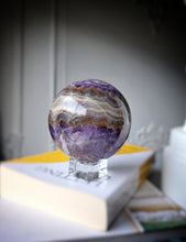 Load image into Gallery viewer, Amethyst &amp; Agate Sphere - 1.15kg #91
