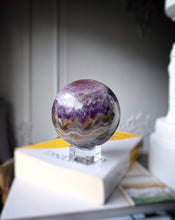 Load image into Gallery viewer, Amethyst &amp; Agate Sphere - 1.15kg #91
