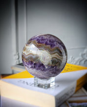 Load image into Gallery viewer, Amethyst &amp; Agate Sphere - 1.15kg #91
