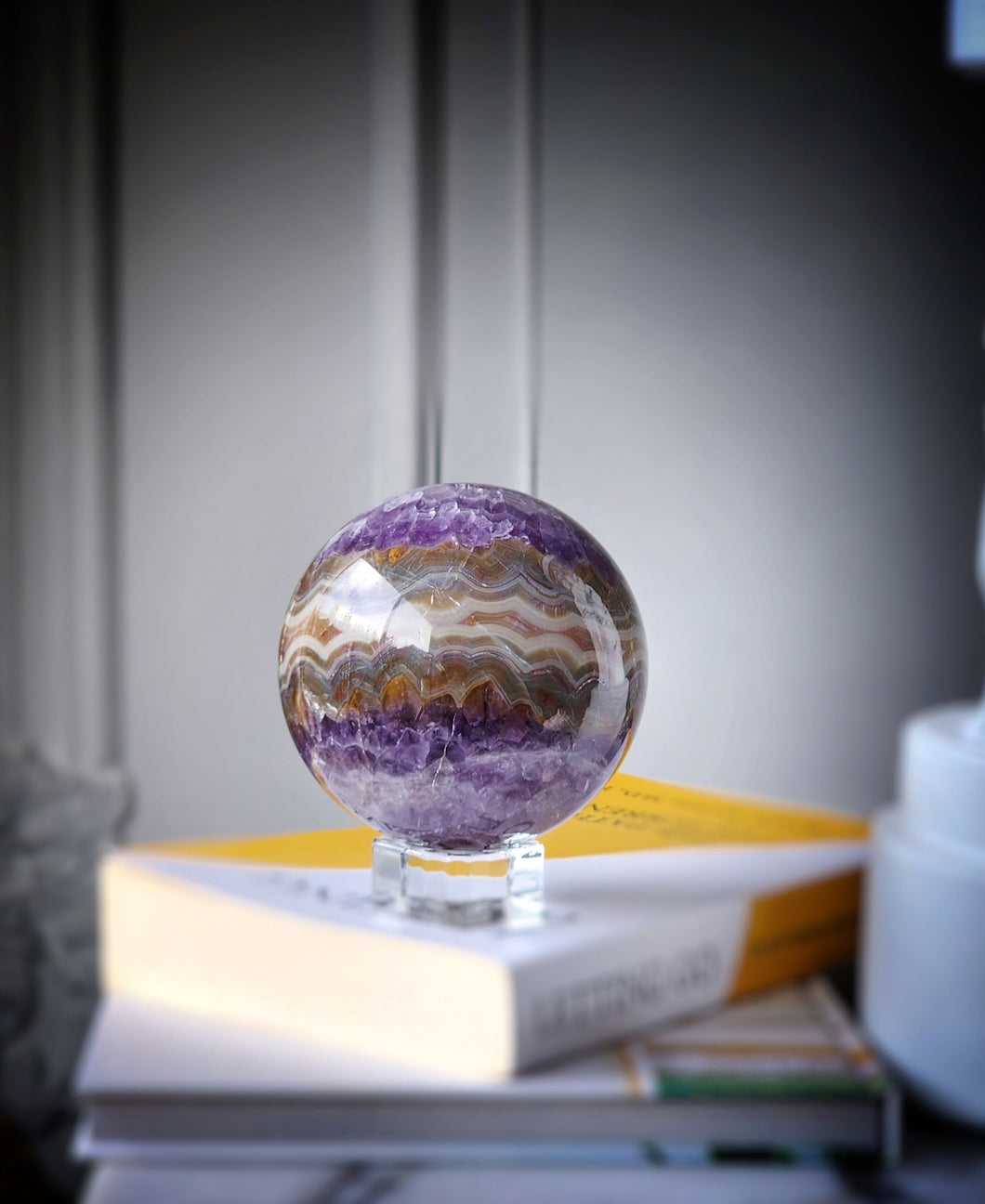 Amethyst & Agate Sphere - 1.15kg #91