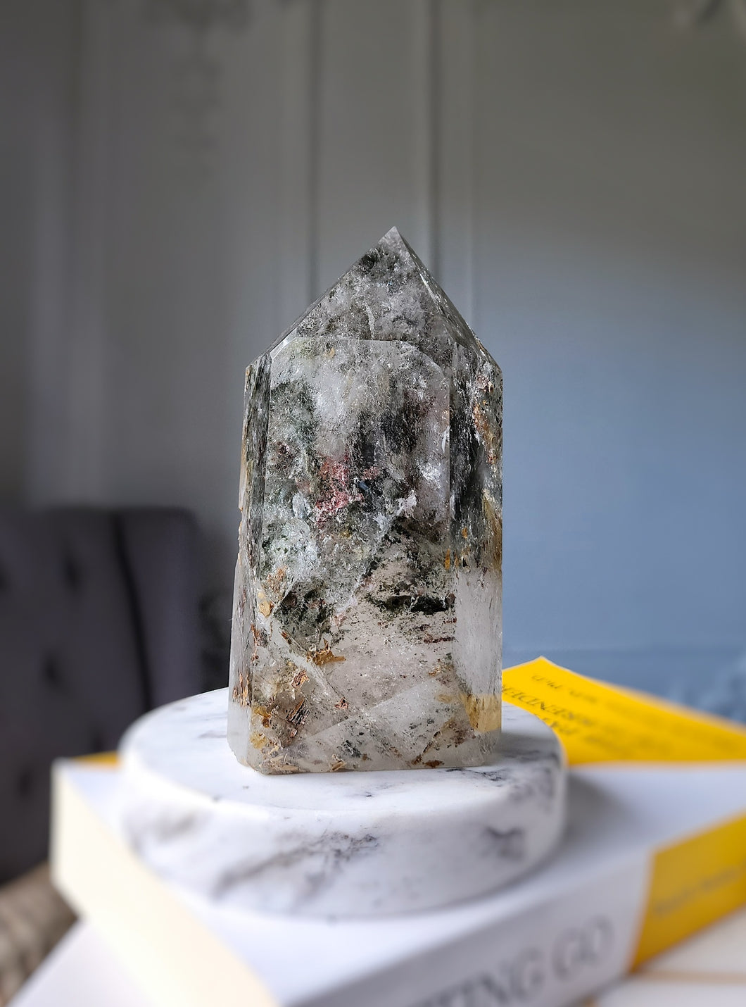 Garden Quartz / Lodolite Tower - 894g #174