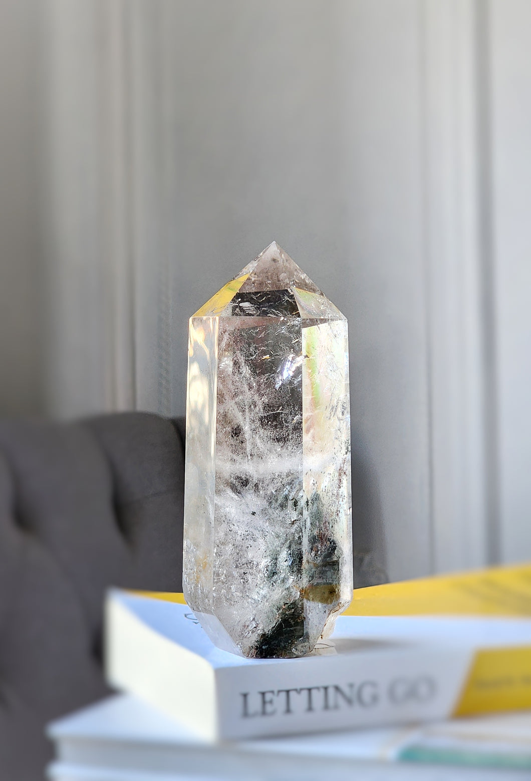 20% OFF | Garden Quartz / Lodolite Tower - 928g #166