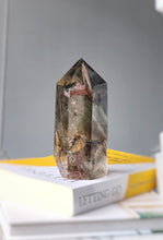 將圖片載入圖庫檢視器 Garden Quartz / Lodolite Tower on Gold Satnd - 997g #167
