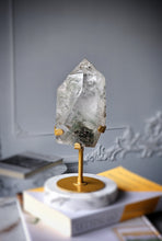 Load image into Gallery viewer, Garden Quartz / Lodolite Tower on Gold Stand - 1.25kg #179
