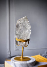 Load image into Gallery viewer, Garden Quartz / Lodolite Tower on Gold Stand - 1.25kg #179
