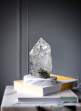 Load image into Gallery viewer, Garden Quartz / Lodolite Tower on Gold Stand - 1.25kg #179
