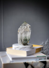 Load image into Gallery viewer, Garden Quartz / Lodolite Tower on Gold Stand - 1.25kg #179
