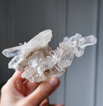 Load image into Gallery viewer, High Grade Himalayan Quartz Cluster - small 214g #358
