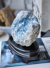 画像をギャラリービューアに読み込む, High Grade Celestite Cluster on Wooden Stand - 2.6kg #48
