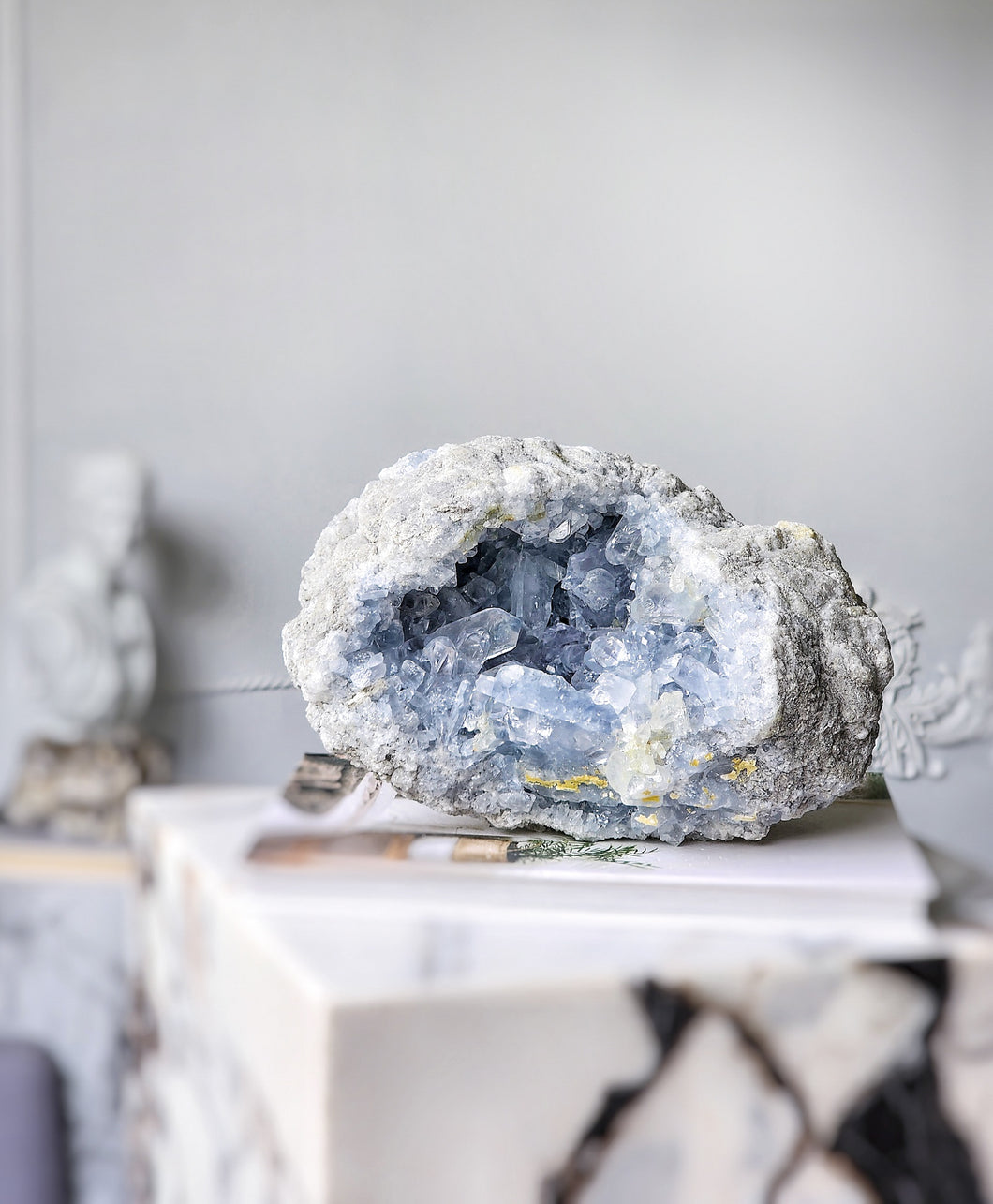 Large High Grade Celestite Geode / Cluster - 7.11kg #91