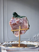 Load image into Gallery viewer, Pink Amethyst Slab on Gold Stand - 1.57kg #108
