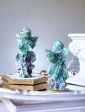 Load image into Gallery viewer, Fluorite Angel Carving - small
