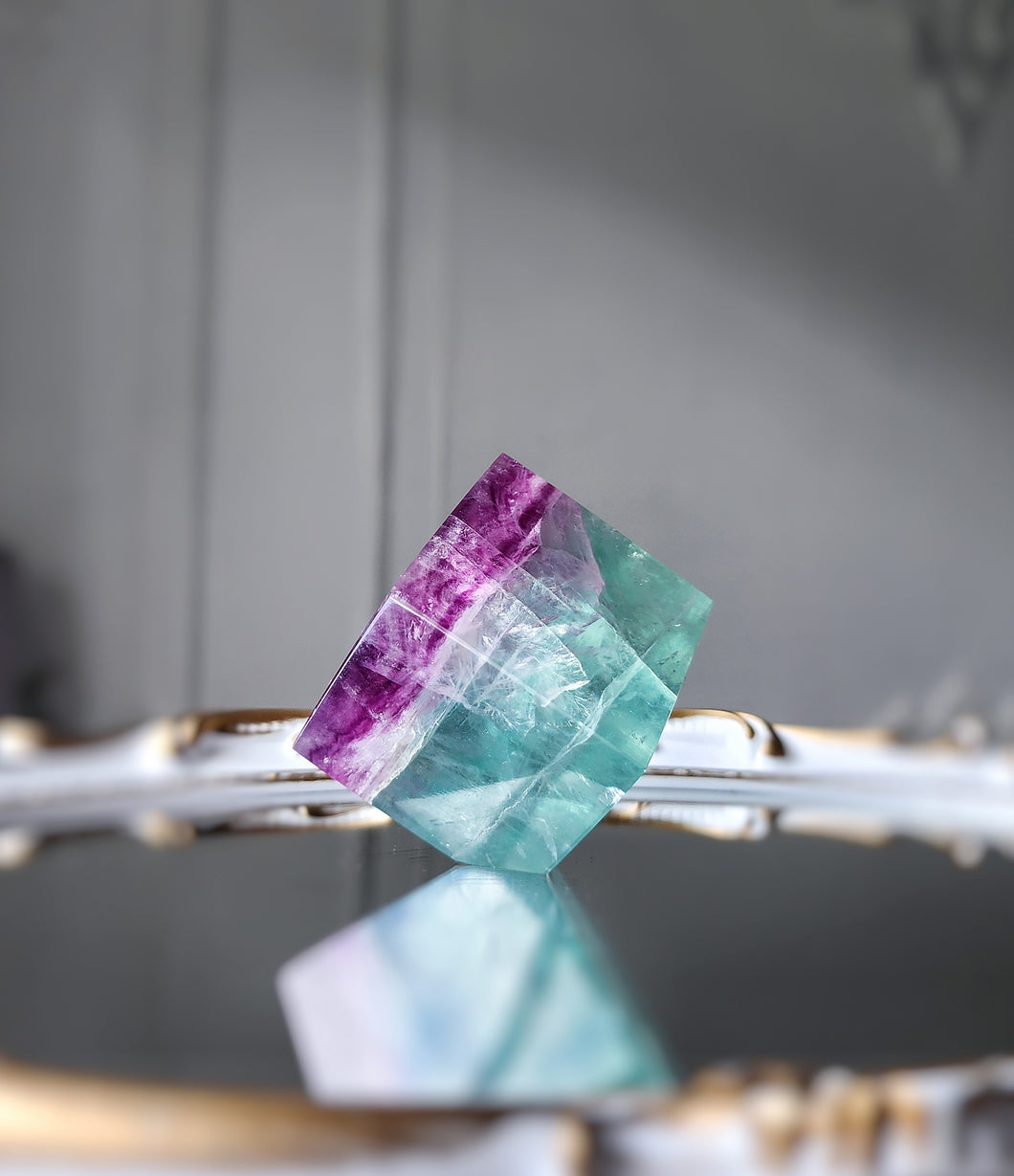 Watermelon Fluorite Cube - 354g #949