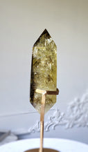 Load image into Gallery viewer, Phantom Smoky Citrine Quartz Double Terminated on Gold Stand - 1.23kg #117
