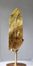 Load image into Gallery viewer, Large Phantom Smoky Citrine Quartz Tower on Gold Stand - 2.6kg #119
