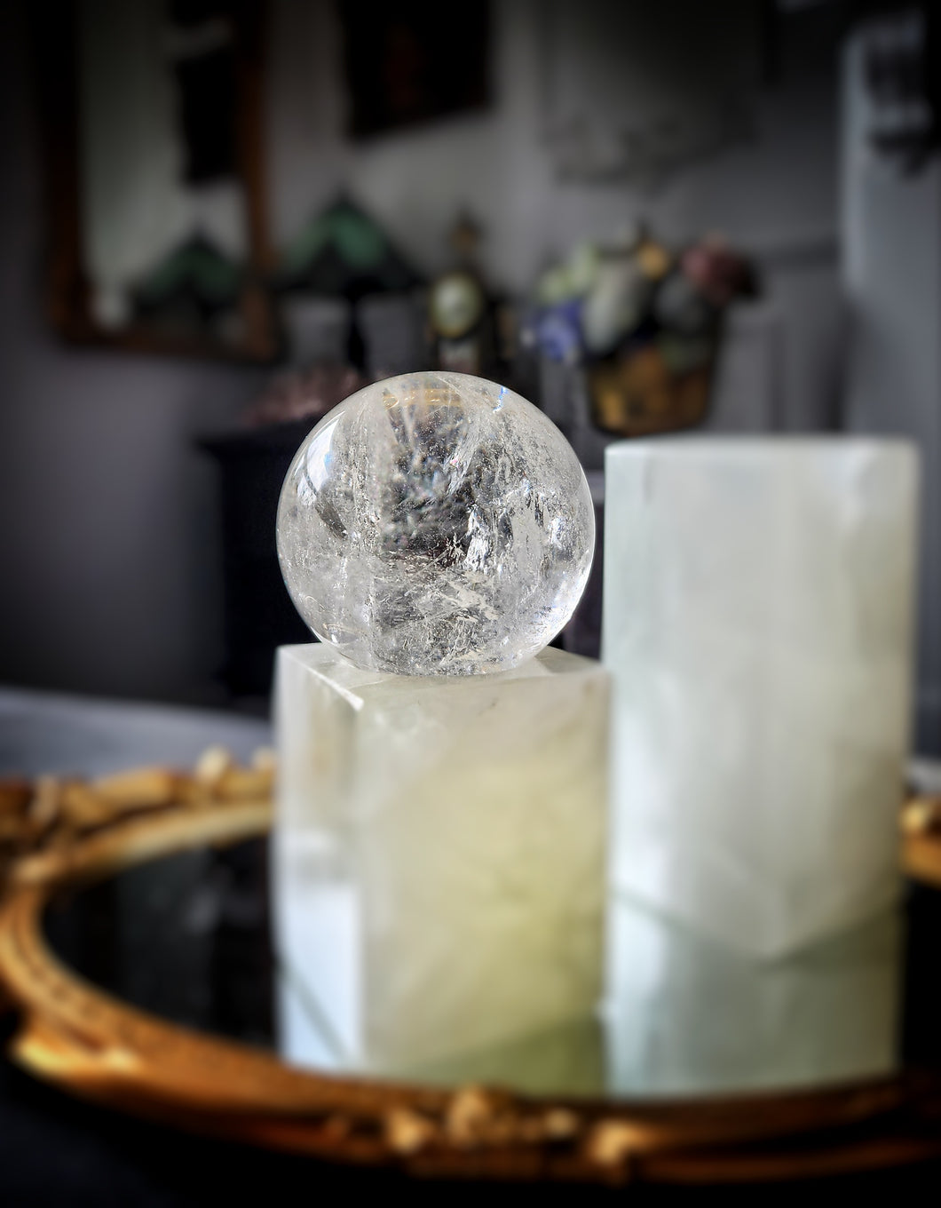 Clear Quartz Sphere - 558g #209