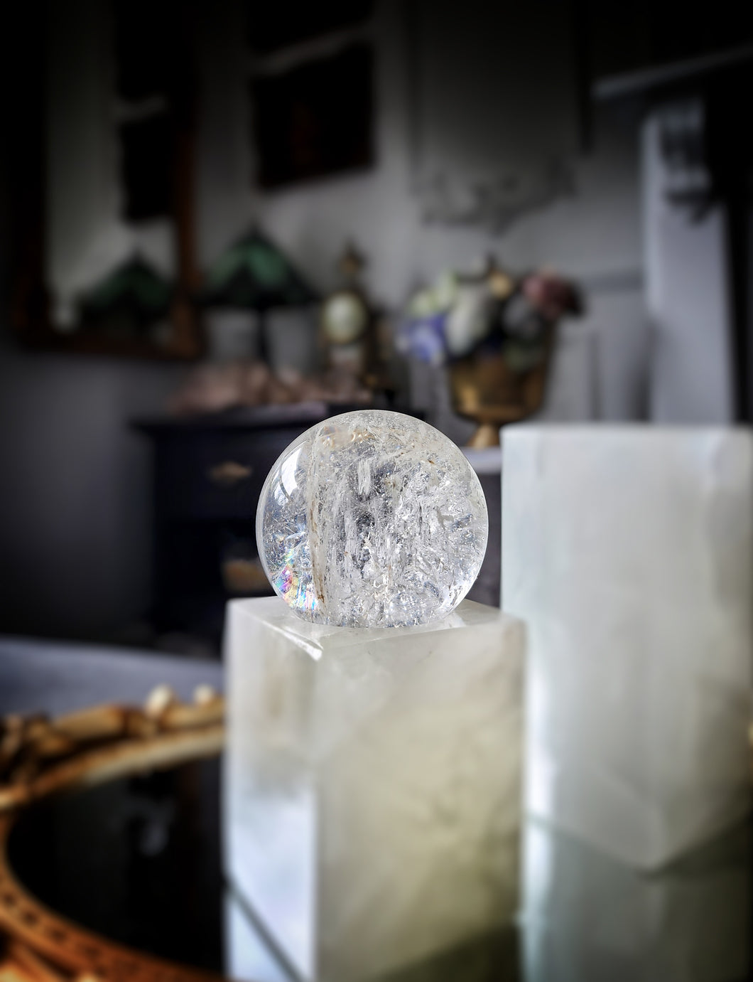 Clear quartz Sphere - 357g #120