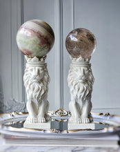 Load image into Gallery viewer, White Lion Stand / Sphere Holder - Medium
