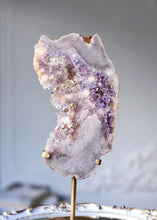 画像をギャラリービューアに読み込む, Pink Amethyst Slab on Gold Stand - 1.88kg #37
