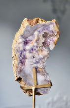 画像をギャラリービューアに読み込む, Pink Amethyst Slab on Gold Stand - 1.88kg #37
