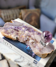 画像をギャラリービューアに読み込む, Pink Amethyst Slab on Gold Stand - 1.88kg #37
