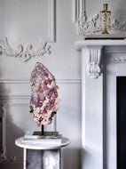 Pink Amethyst Slab on Metal Stand - 3.9kg #50