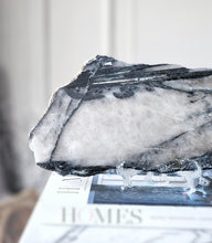 Load image into Gallery viewer, Large Black Tourmaline in Quartz Slab - 1.12kg #922
